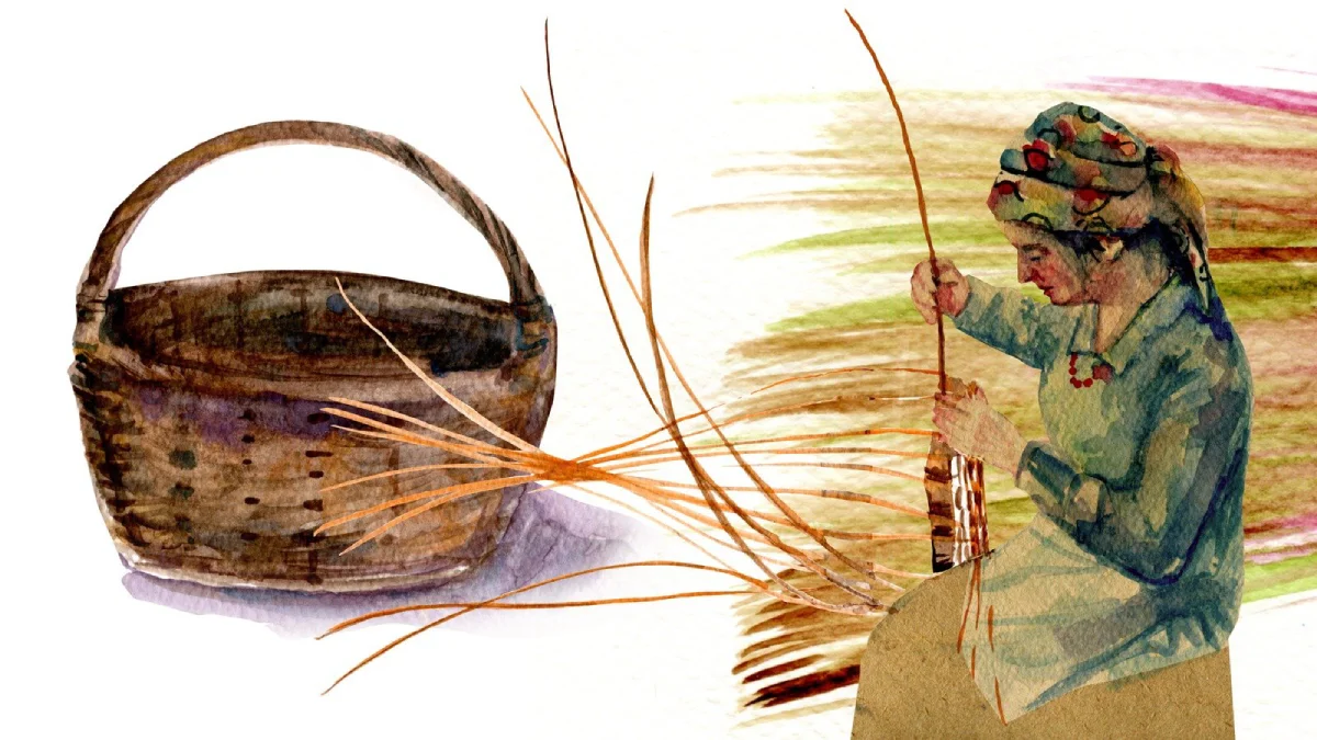 Malowidło Wyplatania Wikliny